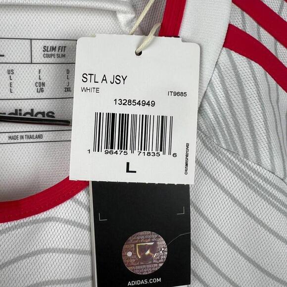 Adidas St. Louis City SC Away 24/25 MLS Jersey Men’s Size Large L White NWT - Picture 6 of 7